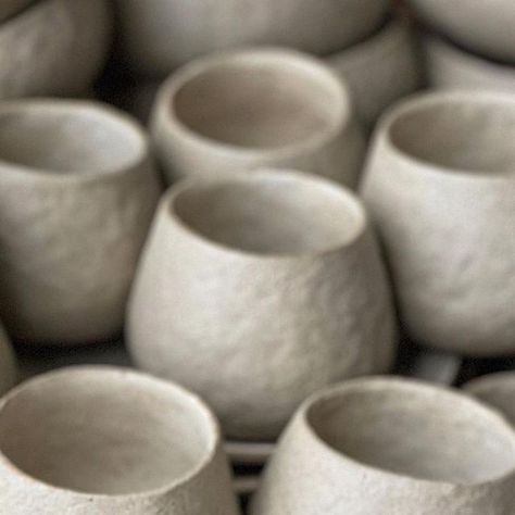 Pinched Pottery on Instagram: "10oz pinched tumblers in sand/cream . . . . . #stoneware #speckledclay #pinchpot #handbuiltpottery #handmademug #handbuilding #ceramiclove #rustic #ceramictumblers #ceramics #tableware #ceramiccup #pinchpots #coilpot #pinchedpottery #handbuiltceramics" Pinched Pottery, Ceramics Tableware, Coil Pots, Ceramic Tumbler, Hand Built Pottery, Pinch Pots, Ceramic Cups, Tumbler Cups, Hand Built