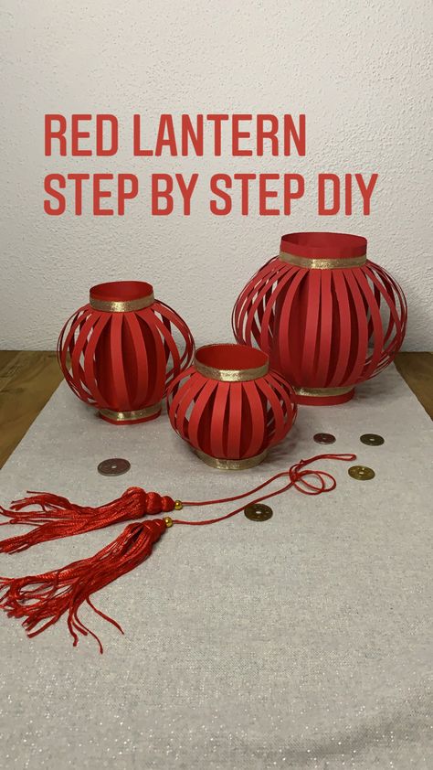 Christmas Bulbs Diy, Light Covers Diy, Paper Lanterns With Lights, Flower Diy Paper, Diy Paper Lanterns, Red Lanterns, Paper Lanterns Diy, Paper Lantern Lights, Lantern Christmas