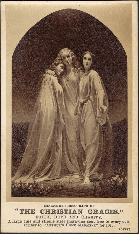 The Christian Graces. 1876......how amazingly attractive the three graces are...this is special.... Asher Adams, The Three Graces, Daughter Of Zeus, Boston Public Library, Three Graces, Stippling, House And Home Magazine, Faith Hope, Online Photo Editor