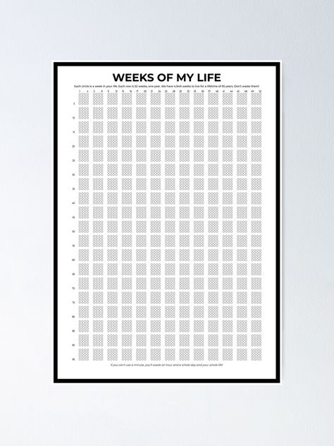 Memento Mori Quote Life, Memento Mori Calendar, Memento Mori Cross Stitch, Life Calendar, Weekly Calendar, First Year, Memento Mori, Sale Poster, Of My Life