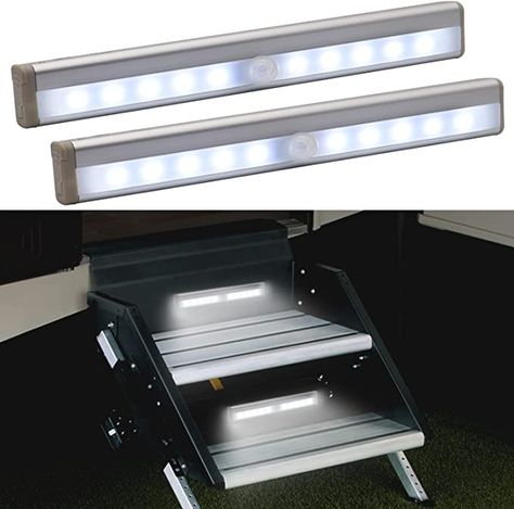 Camper Steps, Human Movement, Motorhome Travels, Corridor Kitchen, Rv Lighting, Step Lights, Led Under Cabinet Lighting, Motion Lights, Led Light Strip