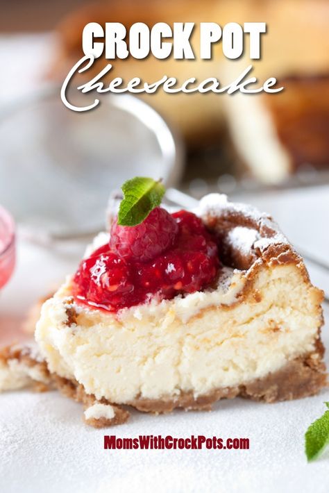 This is the BEST CHEESECAKE EVER! Try this Crock Pot Cheesecake Recipe Crockpot Cheesecake, Crock Pot Cheesecake, Cook Desserts, Crockpot Desserts, The Best Cheesecake, Crock Pot Food, Crockpot Ideas, Dump Cakes, Pane Dolce