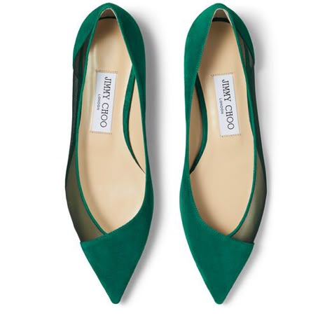 Jimmy Choo SAIA FLAT Heels And Bags, Jimmy Choo Flats, Wedding Shoes Flats, Jimmy Choo Heels, Shoes Luxury, My Shoes, Retro Shoes, Suede Flats, Pointed Toe Flats