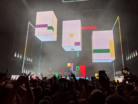 The 1975 Stage Design, The 1975 Stage, Matty Healy, Concert Stage, Concert Aesthetic, The 1975, Music Albums, Stage Design, Set Design