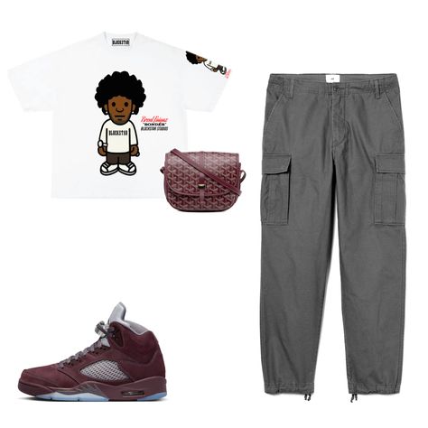 Burgundy 5s Outfit Women, Brent Faiyaz Outfit Ideas, Burgundy Jordan 5s Outfit, Jordan 5 Burgundy Outfit, Burgundy 5s Outfit, Burgundy Jordans, Jordan 5 Outfit, Jamaica Outfits, Burgundy Outfit