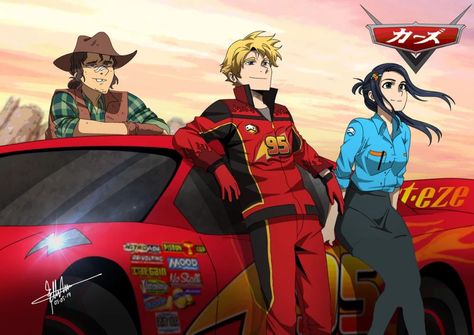 Cars Fanart Human, Cars Human Version, Lightning Mcqueen Fanart, برق بنزين, Cars Cartoon Disney, Cars Fanart, Cars Anime, Humanized Disney, Cars Disney Pixar