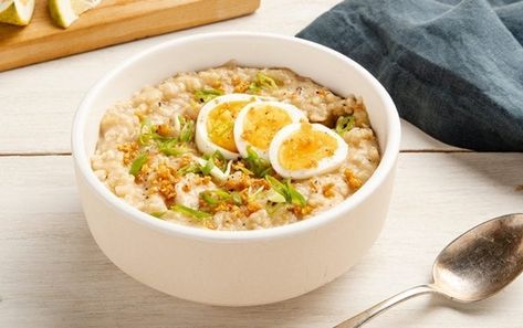 Chicken Caldo, Savory Oatmeal Recipes, Caldo Recipe, Myfitnesspal Recipes, Chicken And Eggs, Savory Oatmeal, Healthy Recipies, Healthy Oatmeal, Baked Fish