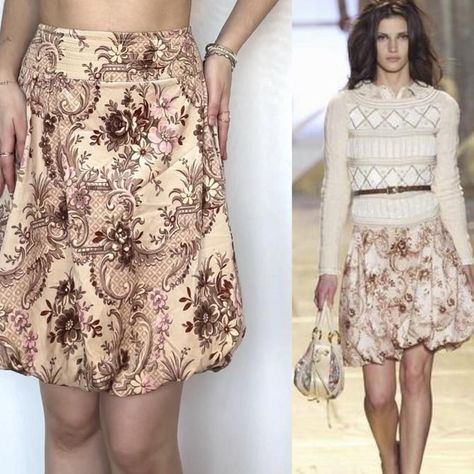 Blumarine skirt FW2005 iconic perfect summer Italian... - Depop Coquette Old Money, Fairy Vintage, Balloon Skirt, Y2k Coquette, Ready To Wear Collection, White Skirt, White Skirts, Perfect Summer, Old Money