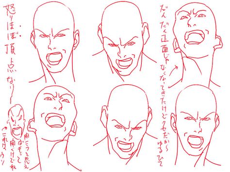 Sketches - Album on Imgur Anime Process, Anime Rendering, Laughing Reference, Figure Construction, Eye Anatomy, Drawing Face Expressions, Animation Ideas, Drawing Heads, 인물 드로잉