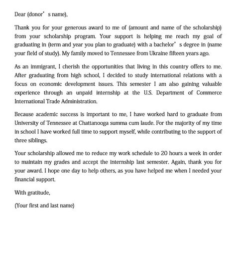 11+ Scholarship Thank You Letter Sample for Doc, PDF, Words Check more at http://moussyusa.com/scholarship-thank-you-letter/ Thank You Letter For Scholarship, Professional Email Example, Scholarship Letter, Thank You Letter Examples, Scholarship Thank You Letter, Scholarship Winner, Thank You Letter Sample, Strategic Planning Template, Professional Email Signature