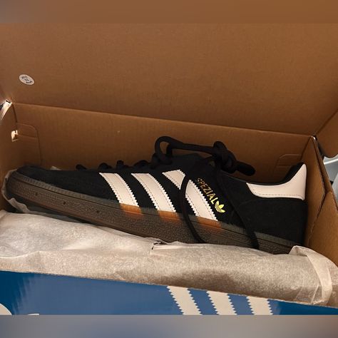 Adidas Hardball Spezial - Black Us Men's 7 / Us Women's 8.5 (Uk 6.5) Ordered From Footasylum But I Ordered The Wrong Size. (Ordered Uk 6.5 Instead Of Us 6.5, Oops) International Shipping Was Too Expensive To Return Back To Footasylum. Brand New - Never Been Worn Or Used In Any Capacity. Tags Are All Still Attached. Us Man, Womens Shoes Sneakers, Shoes Sneakers, Adidas, Women Shoes, Brand New, Tags, Sneakers, Women Shopping