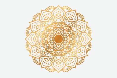 Luxury Golden Ornamental Mandala Background Vector Design. decorative mandala for tattoo, Mehndi, Islamic Pattern, Ornament, Art, henna, Indian Pattern, print, poster, cover, brochure, flyer, banner Cover Brochure, Tattoo Mehndi, Ornamental Mandala, Mandala Background, Indian Patterns, Brochure Cover, Islamic Pattern, Print Poster, Vector Design