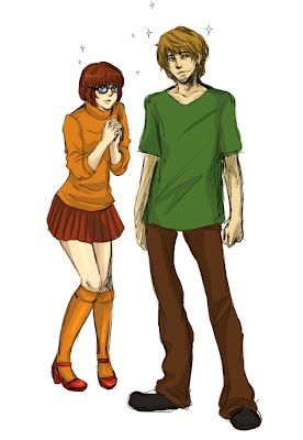 Desenho: Scooby-Doo Personagens: Salsicha Rogers e Velma Dinkley Shaggy Costume, Scooby Doo Memes, Shaggy And Velma, Disfraz Star Wars, Shaggy Scooby Doo, Velma Scooby Doo, Scooby Doo Mystery Inc, Shaggy Rogers, Scooby Doo Images