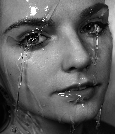 Reference Image - Wet Face Portrait | Art By Ali Haider on Patreon Hyperrealistic Drawing, Realistic Sketch, Graphite Art, A Level Art Sketchbook, Realistic Pencil Drawings, Drawing People Faces, Black And White Art Drawing, Caricature Artist, Face Portrait