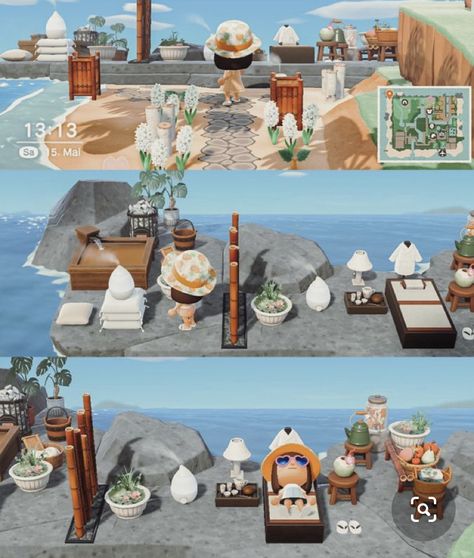 Acnh Rock Area Ideas, Animal Crossing Rock Area, Zen Area, Ocean Animals, Animal Crossing, Zen, Mount Rushmore, Natural Landmarks, Travel