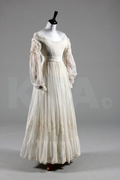 Inspiration – Summer – Atelier Nostalgia 1800s Wedding Dress, 1800s Wedding, 1830s Dress, 1800's Dress, 1830s Fashion, Silver Cocktail Dress, 1800s Fashion, 19th Century Fashion, Victorian Wedding