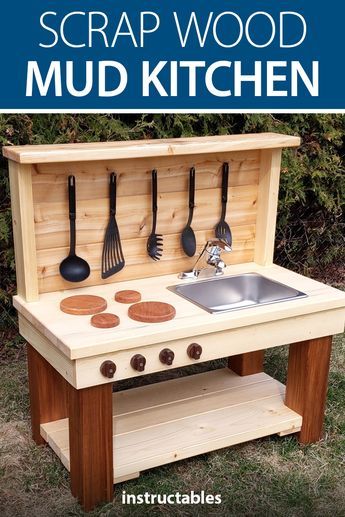 Outdoor Play Kitchen, Mud Kitchen For Kids, Diy Mud Kitchen, Outdoor Kitchen Cabinets, Play Kitchens, Kids Outdoor Play, Kitchen Decor Ideas, Mud Kitchen, Kitchen Design Trends