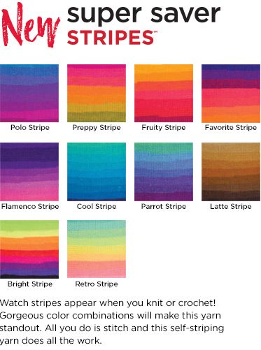 Check out these Stripes! 958635 - Stripes - Super Saver Yarn - New from Red Heart Red Heart Yarn Colors, Planned Pooling, Red Heart Super Saver Yarn, Yarn Color Combinations, Types Of Red, Striped Baby Blanket, Crochet Angels, Dishcloth Knitting Patterns, Knit Dishcloth