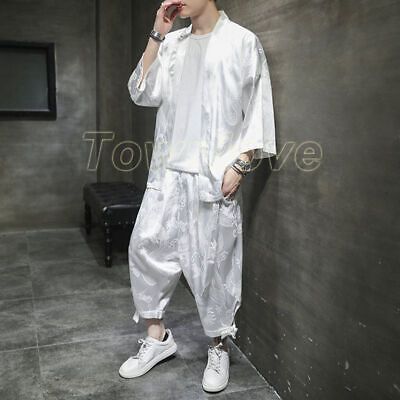 ad eBay - Chinese Style Men Tang Suit Jacket Shirt+pants Short-sleeved Cardigan Hanfu 2PCS - Buy Now, click the link (eBay) Blazers Men, Pants Short, Tang Suit, Jacket Shirt, Blazers For Men, Shirt And Pants, Chinese Style, Mens Suits, Shirt Jacket