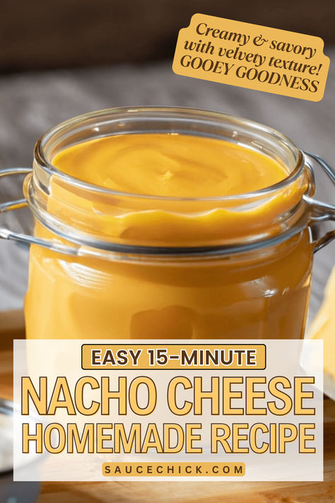 NACHO CHEESE SAUCE RECIPE Creamy Nacho Cheese Sauce, Nachos Cheese Sauce, Cheese Sauce For Nachos, Quick Nachos, Nacho Cheese Recipe, Nacho Cheese Sauce Recipe, Homemade Nacho Cheese, Diy Sauces, Homemade Nacho Cheese Sauce