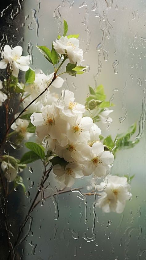 Jasmine outdoors blossom flower. AI generated Image by rawpixel. | premium image by rawpixel.com Renesance Art Wallpaper, Story Editing, Its Raining Its Pouring, Flower Cherry Blossom, Blossom Wallpaper, Love Rose Flower, Cherry Blossom Wallpaper, Rainbow Rain, No Rain No Flowers