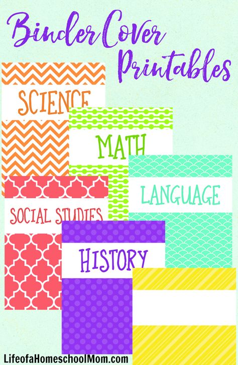 Binder Cover Printables {freebie} Organizing Binders, Math Binder Cover, School Organization Printables, Binder Covers Free, Student Binder Covers, Math Language, Homeschool Binder, Math Binder, School Binders