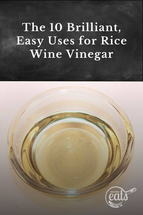 Recipes Using Rice Vinegar, How To Make Rice Vinegar, Rice Vinegar Recipes, Rice Wine Vinegar Recipes, Recipes With Rice Vinegar, Rice Vinegar Uses, Rice Wine Vinegar Dressing, Recipes Using Rice, Fermented Rice