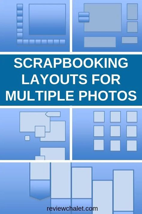 5 Scrapbooking Layouts For Multiple Photos - Scrapbook Layouts Multiple Pictures, Multi Photo Scrapbook Layouts, Scrapbook Multiple Photos, 8x8 Scrapbook Layouts, Multi Photo Layouts, Family Layout, Anniversary Scrapbook, Scrapbook Design Layout, Beautiful Scrapbook Layouts