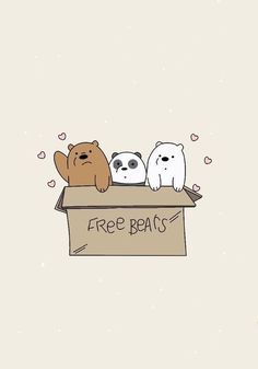 Bare Bears Tattoo, Cute Bear Illustration, Bears Tattoo, Bears Wallpapers, Ma Tattoo, Matching Tats, Job Inspiration, Simple Tattoos For Guys, Funky Tattoos