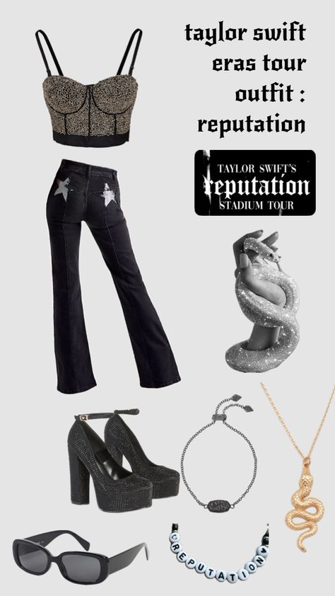 taylor swift eras tour outfit : reputation #taylorswifterastouroutfits #erastour #reputationtaylorswift Eras Tour Outfit Reputation, Taylor Swift Eras Tour Outfit, Eras Tour Outfit, Taylor Swift Eras Tour, Party Fits, Stadium Tour, Paris Tours, Taylor Swift Eras, Eras Tour