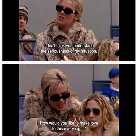 SATC lol i so remember this episode! haha! Samantha Jones Quotes, City Quotes, Ariana Grande Songs, Kim Cattrall, Samantha Jones, Uptown Girl, Light My Fire, And Just Like That, Carrie Bradshaw