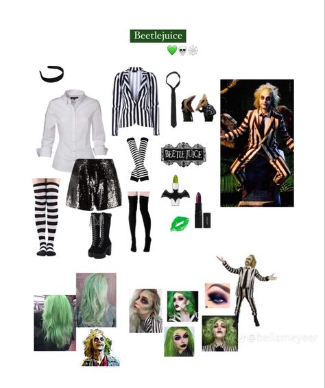 @bellameyeer Tim Burton Characters Costumes Women, Beetlejuice Inspired Outfit Ideas, Halloween Costumes Tim Burton, Tim Burton Outfit Ideas, Tim Burton Costumes, Beetlejuice Costume, Scary Characters, Tim Burton Characters, Halloween Coustumes