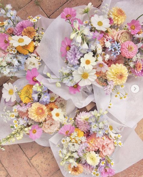 Bridesmaids Bouquets Wildflowers, Pastel Wildflower Bouquet, Adelaide Hills, Boquette Flowers, Wildflower Bouquet, Flower Therapy, Beautiful Bouquet Of Flowers, Wildflower Wedding, Pastel Flowers