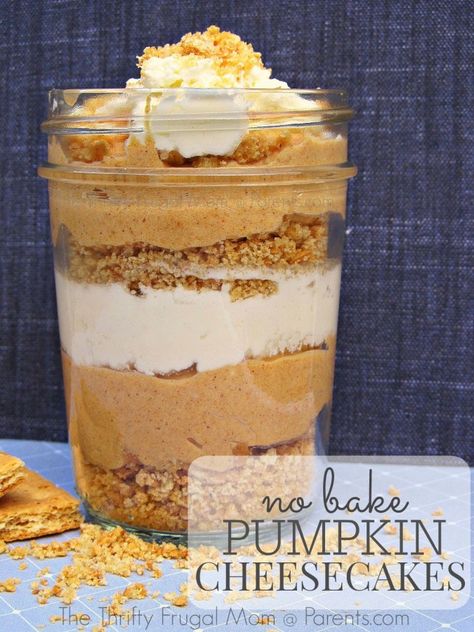 You’ll love these No Bake Pumpkin Cheesecakes! They’re delicious, fun and the… Pumpkin Cheesecakes, No Bake Pumpkin, Cheesecake Trifle, Bake Pumpkin, No Bake Pumpkin Cheesecake, Diy Easy Recipes, Fall Desserts Easy, Trifle Recipe, Oreo Dessert