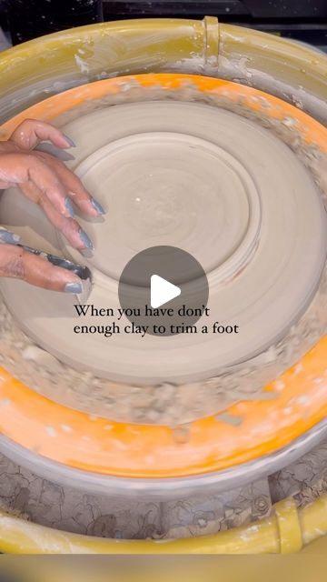 Anjali | QUIRKY CERAMICS on Instagram: "One way to make a foot when you don’t have enough clay to trim at the bottom but still want a foot. I used vinegar instead of water to attach here. Good night! P.S Ignore the typo on the video! I am one of those people who checks after posting! Lol" Quirky Ceramics, Pottery Projects, Pottery Videos, P S, Vinegar, Good Night, Checks, Trim, Ceramics