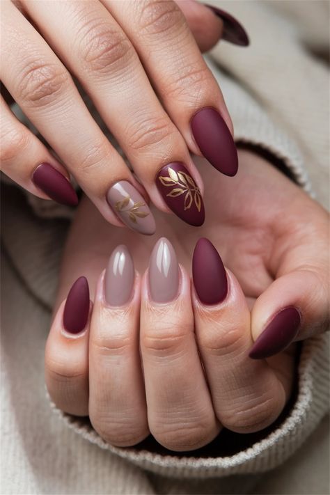 Embrace the essence of autumn with these stunning almond shape fall nail ideas that perfectly capture the warm, inviting colors of the season. Imagine rich burgundies, deep oranges, and earthy browns blending beautifully on your nails, creating a cozy yet chic vibe. This nail style adds elegance to any outfit while celebrating fall鈥檚 natural beauty. Get inspired to transform your manicure and celebrate the season! #FallNailIdeas #AlmondNails #NailArt #AutumnVibes Almond Shape Fall Nails 2024, November Nail Ideas Almond, Autumn Nails Almond Shape, Fall Almond Nails Designs, Fall Almond Shaped Nails, Almond Nails Fall Colors, Matte Nails Almond, Almond Nails Designs Fall, Short Almond Nails Fall