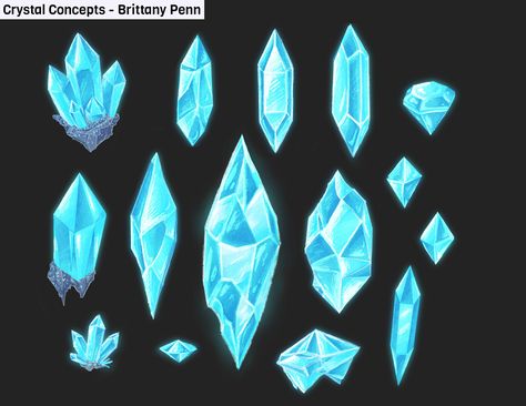 Crystals Concept Art, Crystal Rendering, Crystal Concept Art, Draw Crystals, Drawing Crystals, Element Drawing, Witch Characters, Elemental Magic, Body Photography