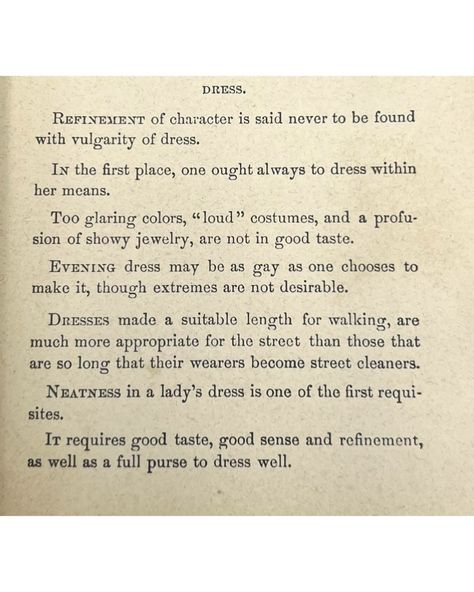 Act Like a Lady 😘💋 I have a fascination with old beauty and etiquette books as a bit of tongue in cheek humor! 📚✨ I love exploring the rules women once followed to be considered “ladylike” and attractive. Some advice is practical, but others offer downright ridiculous tips. Swipe for some fun excerpts from beauty and etiquette books I’ve sold before. Enjoy! 💁🏻‍♀️✨ #VintageCharm #Etiquette #BeautyTips #beauty #vintage #vintagefashion #justgirlythings #advice #VintageStyle #FashionHistor... Etiquette Books, Lady Rules, Old Beauty, Well Mannered, Be A Lady, Classy Quotes, Doll Things, Act Like A Lady, Funny Cartoon Gifs