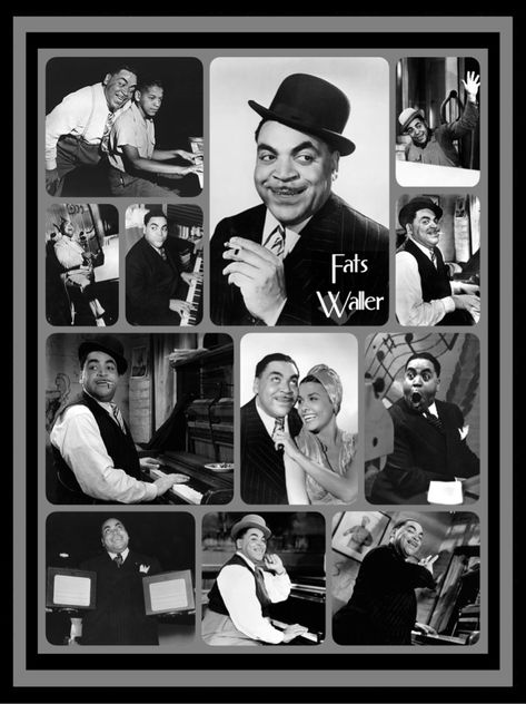 Fats Waller | created by Diane Yoder | 2021 Fats Waller, Jazz Musicians, Polaroid Film, Musician, Historical Figures, Film, Movie Posters