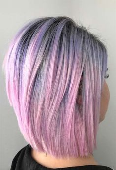 Lilac Hair Dye, Lilac Hair Color, Balayage Lob, Popular Short Haircuts, Dyed Tips, Hair Dye Tips, Long Bobs, Short Hair Model, New Short Hairstyles