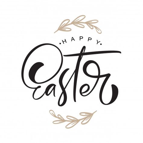 Happy Easter Vintage, Easter Poster Design, Easter Fonts, Lettering Poster, Image Happy, Easter Frame, Banner Logo, Easter Poster, Easter Vintage