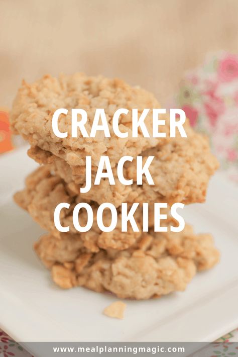 Crackerjack Cookies, Rice Krispie Cookies, Flap Jack, Cracker Jack, Crispy Cookies, Cracker Jacks, Rice Krispie, Rice Crispy, Easy Cookie Recipes