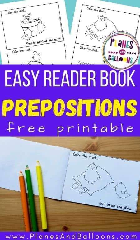 Prepositions for preschoolers - free printable activity book to teach prepositions in pre-k and kindergarten. #prek #planesandballoons Prepositions For Preschoolers, Prepositions For Kids, Teaching Prepositions Activities, Free Preposition Printables, Preposition In On Under Worksheet, Preschool Bible Activities, Positional Words Activities, Teaching Prepositions, Preposition Activities