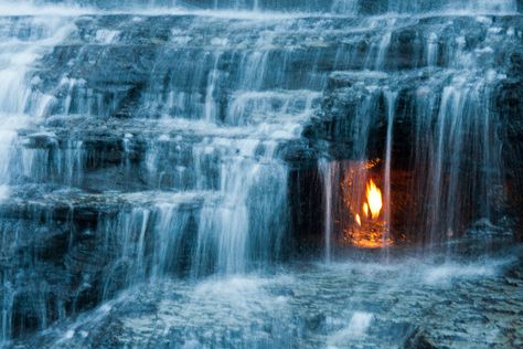 Eternal Flame Falls Orchard Park, NY Orchard Park Ny, Eternal Flame, Mysterious Places, Visit New York, Over The Hill, Places In The World, Autumn Art, Free Wallpaper, Travel Bucket List