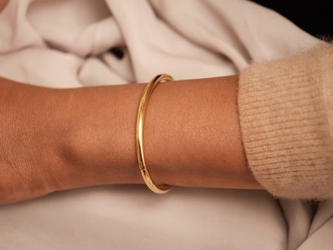 Gold Bangle, Gold Open Bangle, Chunky Bangle, Gold Thick Bangle, Open – Memory Created #The #Art #of #of #of #Adornment #Stack #the #Exploring #Mastering #the #The #Gemstone #Jewelry Eid Vibes, Solid Gold Bangle, Classic Bangles, Open Bracelet, Gold Bangles For Women, Pvd Coating, Bangle Gold, Beauty Goals, Open Bangle