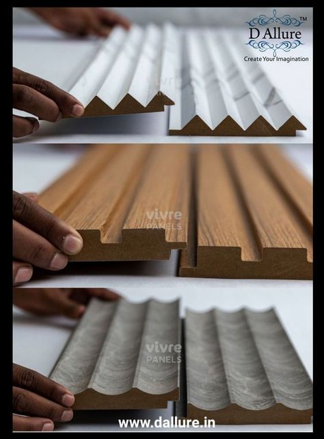 Vivre Panels at D Allure Termo Wood Design Wall, Termo Wall Design, Wall Panel Detail, Wooden Panel Wall, Wood Slat Ceiling, Timber Wall Panels, Reclaimed Wood Ceiling, Mdf Wall Panels, Wooden Ceiling Design