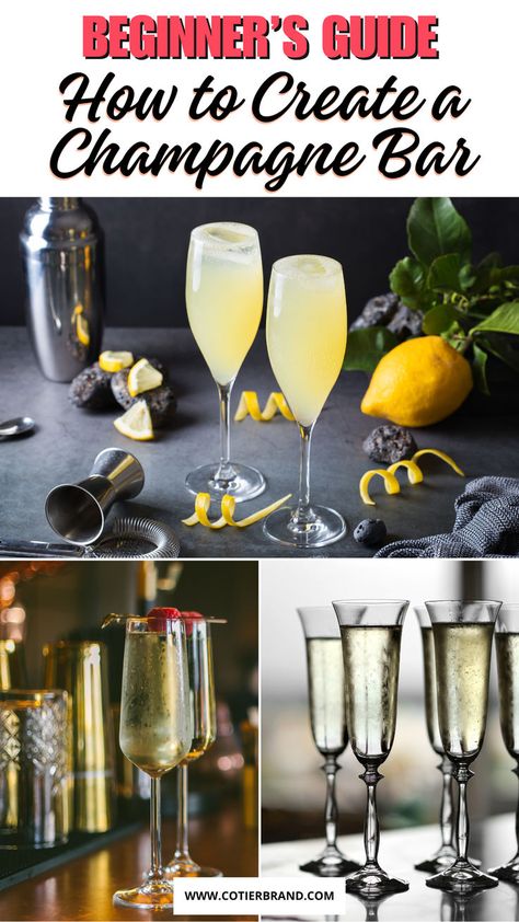 Champagne Bar, Party Planning Drink Station, Home Bar Setup, Hosting Ideas arty Ideas Champagne Station, Celebration Inspiration Entertaining Tips, DIY Party DIY Bar Setup, Home Entertaining, Festive Drinks, Champagne Lovers, Bar Cart Styling, Hosting Tips, Event Planning, Easy Party Ideas, Champagne Party, Elegant Entertaining, Champagne Cocktails, Mixology, Drink Recipes, Festive Cocktails, Sparkling Wine Bar Ice Bucket, Best Champagne, Stemless Champagne Flutes, Mimosa Bar Sign, Pop Fizz Clink, Fruit Bar, Champagne Bar, Mimosa Bar, Champagne Cocktail