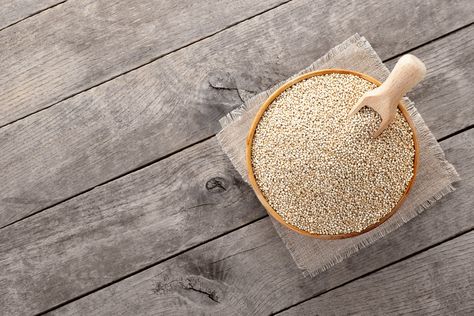 Nutrition of Bulgur vs. Quinoa | Livestrong.com Bulgar Wheat, White Quinoa, Cooked Quinoa, Cracked Wheat, Can Of Beans, Calorie Count, The Tiny Seed, Weighted Squats, Flat Belly Diet