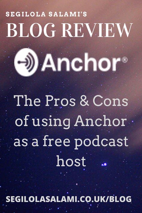 After using Anchor for a few days, here's my #blog #review of using Anchor as a free podcast host for my #podcast The Segilola Salami Show #podcasting Anchor Podcast, Podcast Setup, Podcast Host, Audio Drama, Radio Personality, Starting A Podcast, Event Management, This Morning, Life Coach