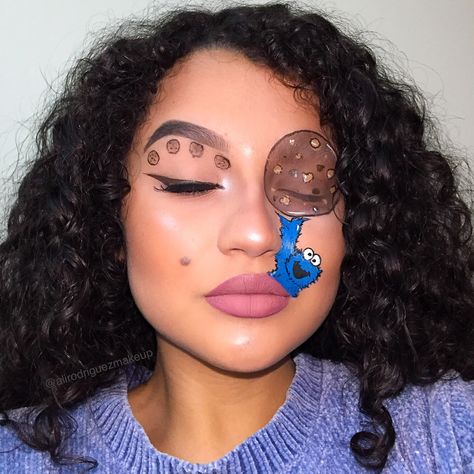 #sesamestreet #cookiemonster #makeup Sesame Street Makeup, Cookie Monster Makeup, Monster Makeup, Elmo And Cookie Monster, Halloween Makeup Scary, Crazy Makeup, Cookie Monster, Facial Skin, Facial Skin Care